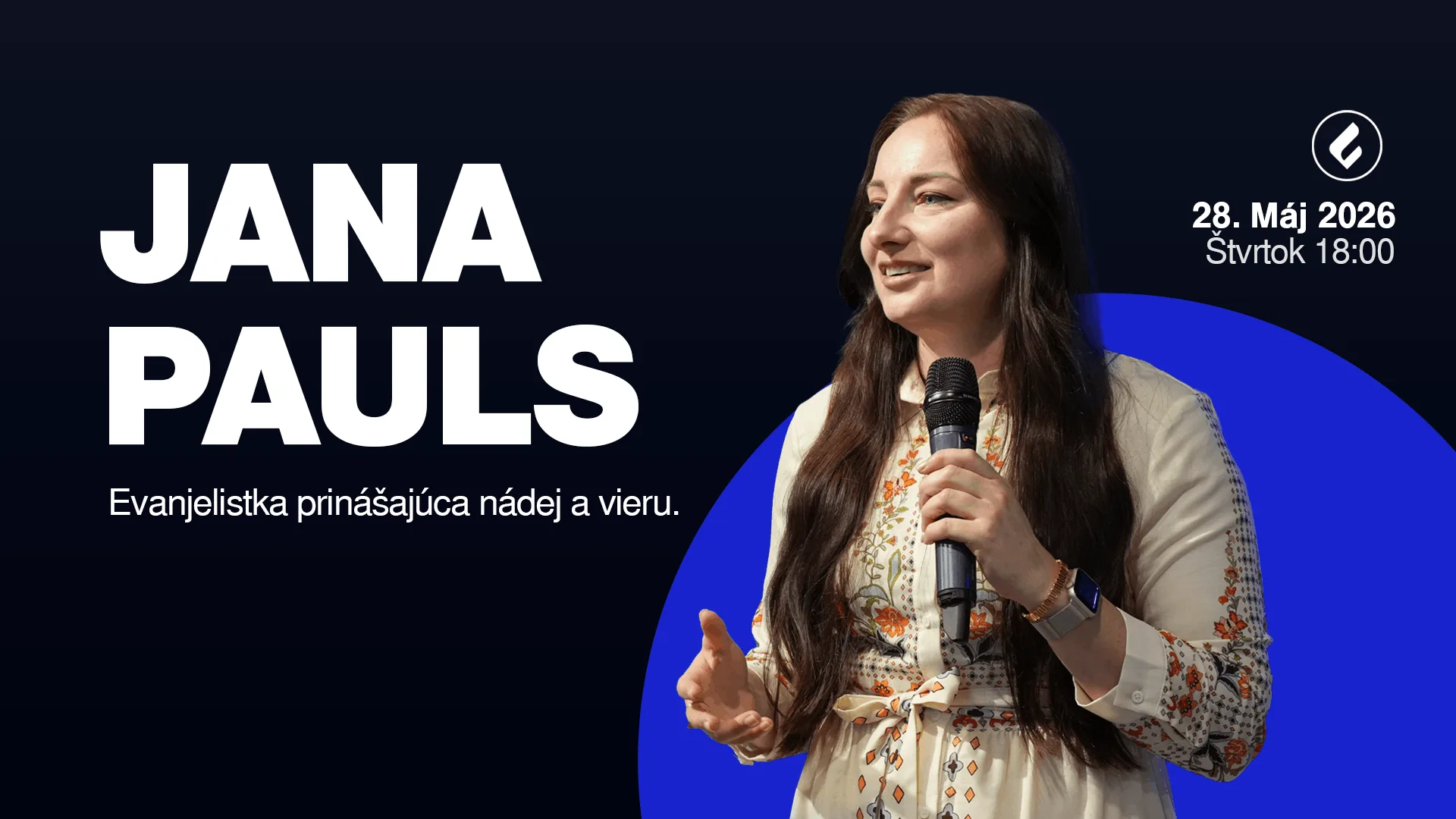 Centrum kresťanov Martin - Jana Pauls - Máj 2026