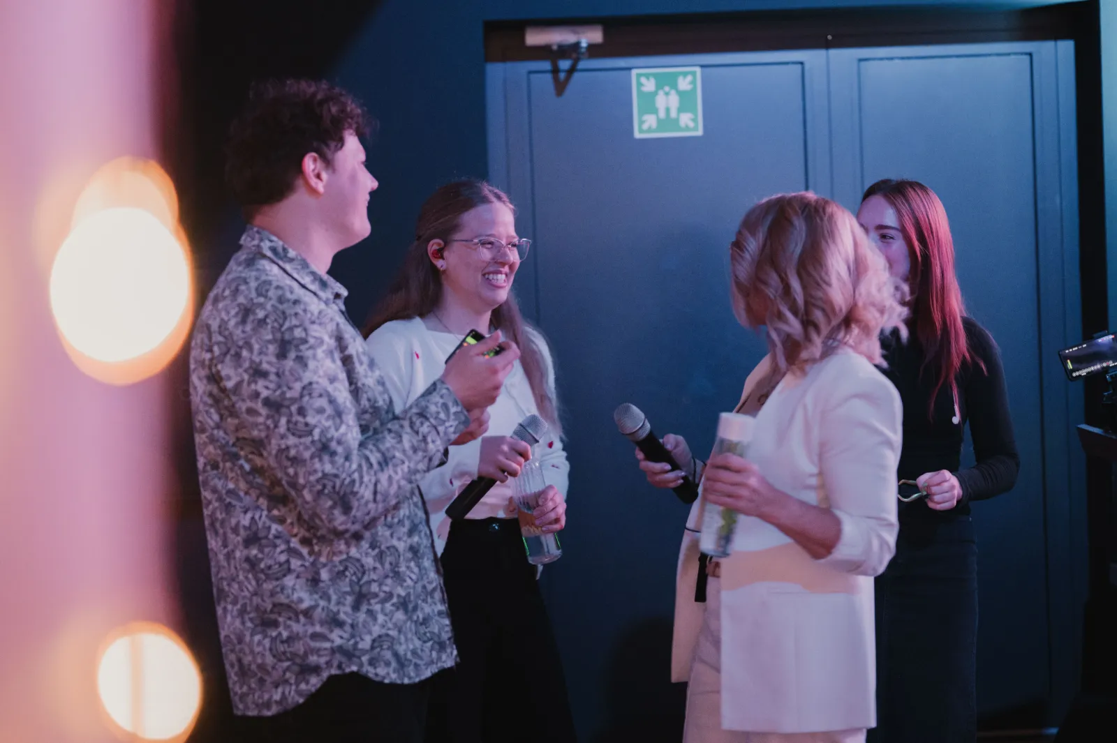 Friends talking after a service at Christian Centre Martin